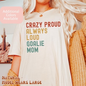 Camiseta de mãe goleira, Fear the Keeper, Mãe goleira louca e orgulhosa, Moletom de mãe goleira, Dia de jogo, Presente para mãe, Mãe goleira, Mãe goleira, Mamãe