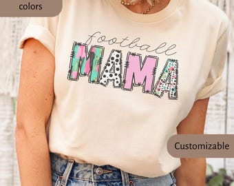 Football Mama Tee, Game Day Shirt, Sports Mom T-Shirt, Football Mom Gift, Football Mama Shirt, Football Mom Apparel, Game Day Tee