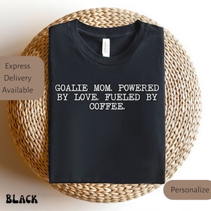Camiseta de mãe goleira, camiseta fofa de dia de jogo para mãe, camiseta de goleira, mãe goleira, presente de mãe para o dia das mães, aniversário