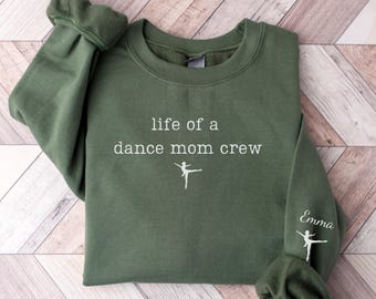 Dance Mom Sweater Personalized Custom In my Dance Mama era Social Club Sweatshirt, Mothers Day Gift for Dance Mama Crew Dancer Mom Hoodie