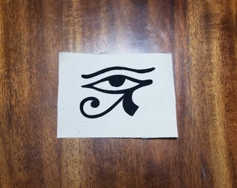 Eye of Horus patch Egyptian Eye patch DIY punk patch canvas patch