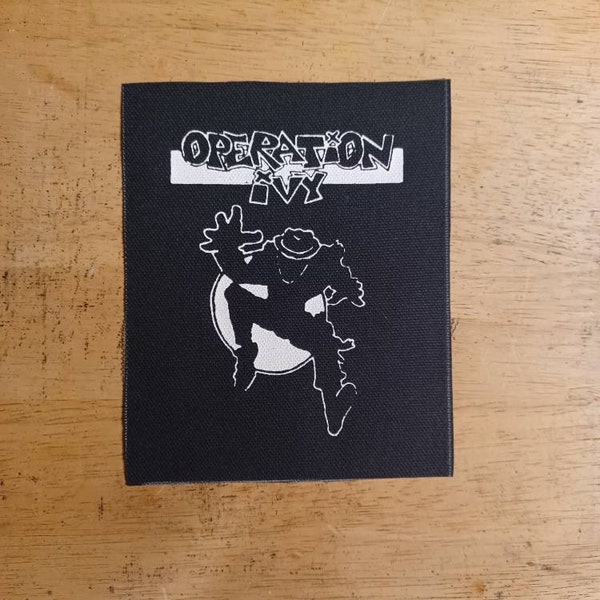 Operation Ivy DIY punk patch canvas patch