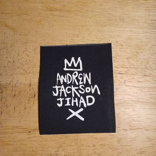 Andrew Jackson Jihad DIY toile punk patch AJJ patch