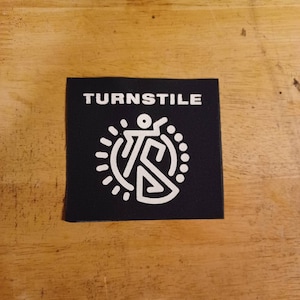 Turnstile punk patch DIY canvas patch