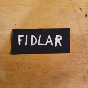 FIDLAR punk patch DIY canvas patch