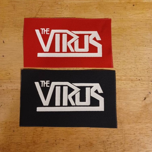 The Virus DIY punk patch canvas patch