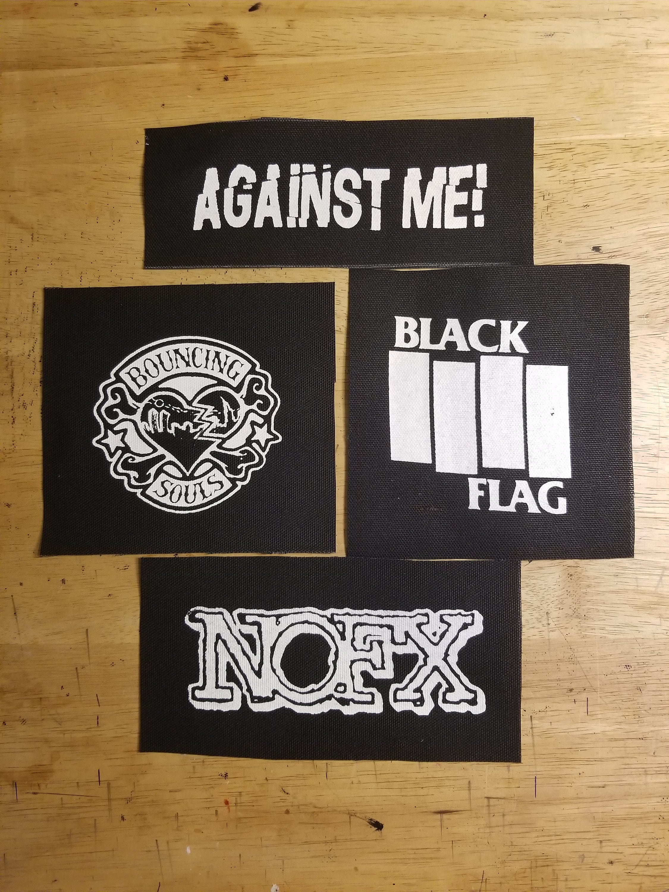 Punk patches lot DIY canvas patch