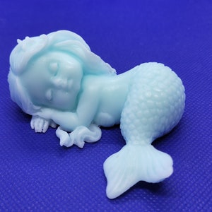 Sleeping mermaid soap donkey&#39;s milk novelty soap girls fun soap party favors gifts handcrafted