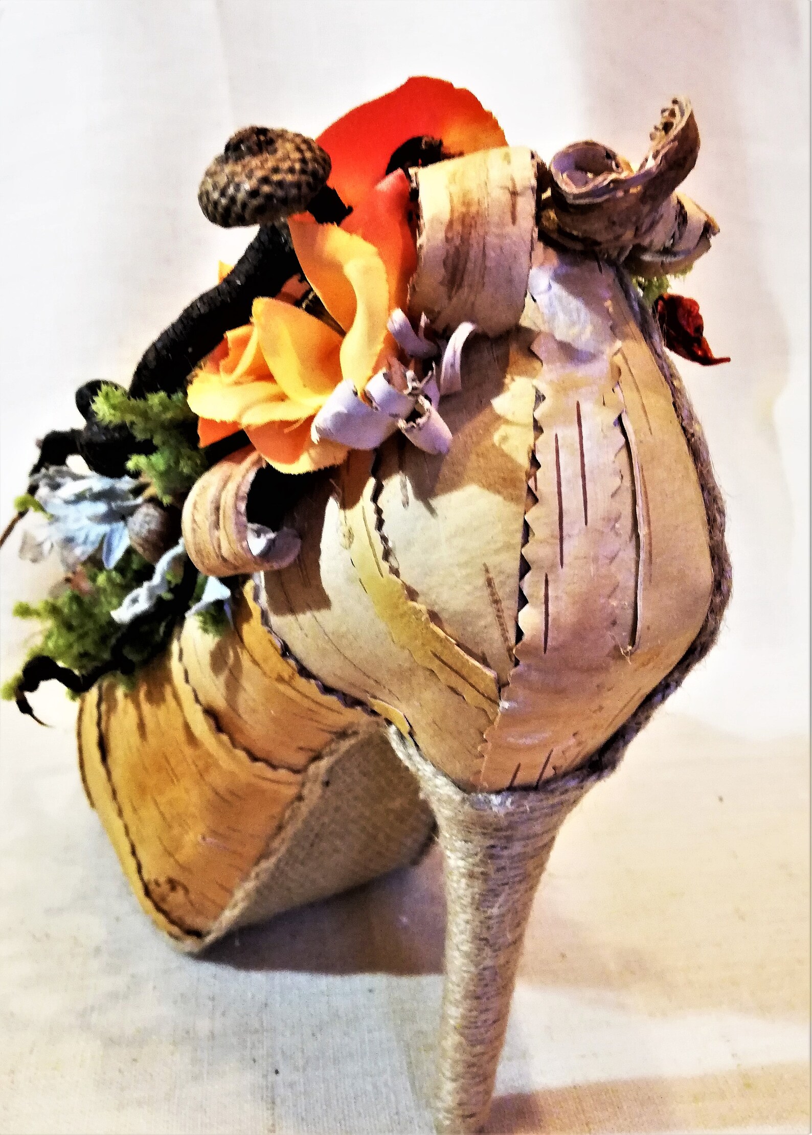 Decor Shoe. Natural materials. Lots of handmade. Rustic Etsy