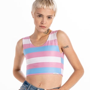 Binder, Chest Binder Transgender Flag for Transgender,  Sport bra, flat chest ftm f2m - to compress chest, made in Europe! New Design!