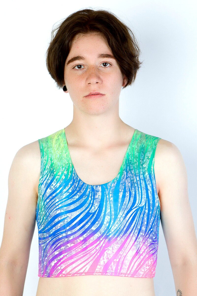 Chest Binder Rainbow Chest Binder for Parade Transgender Etsy
