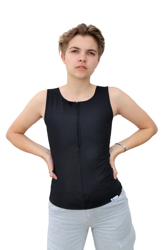 US Ladies Bra Sport Women Bras Chest Binder Comfort Vest Tank Top