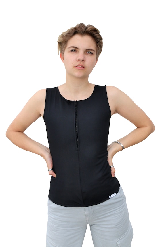 Chest Binder for Transgender, Binder Trans with Zipper for