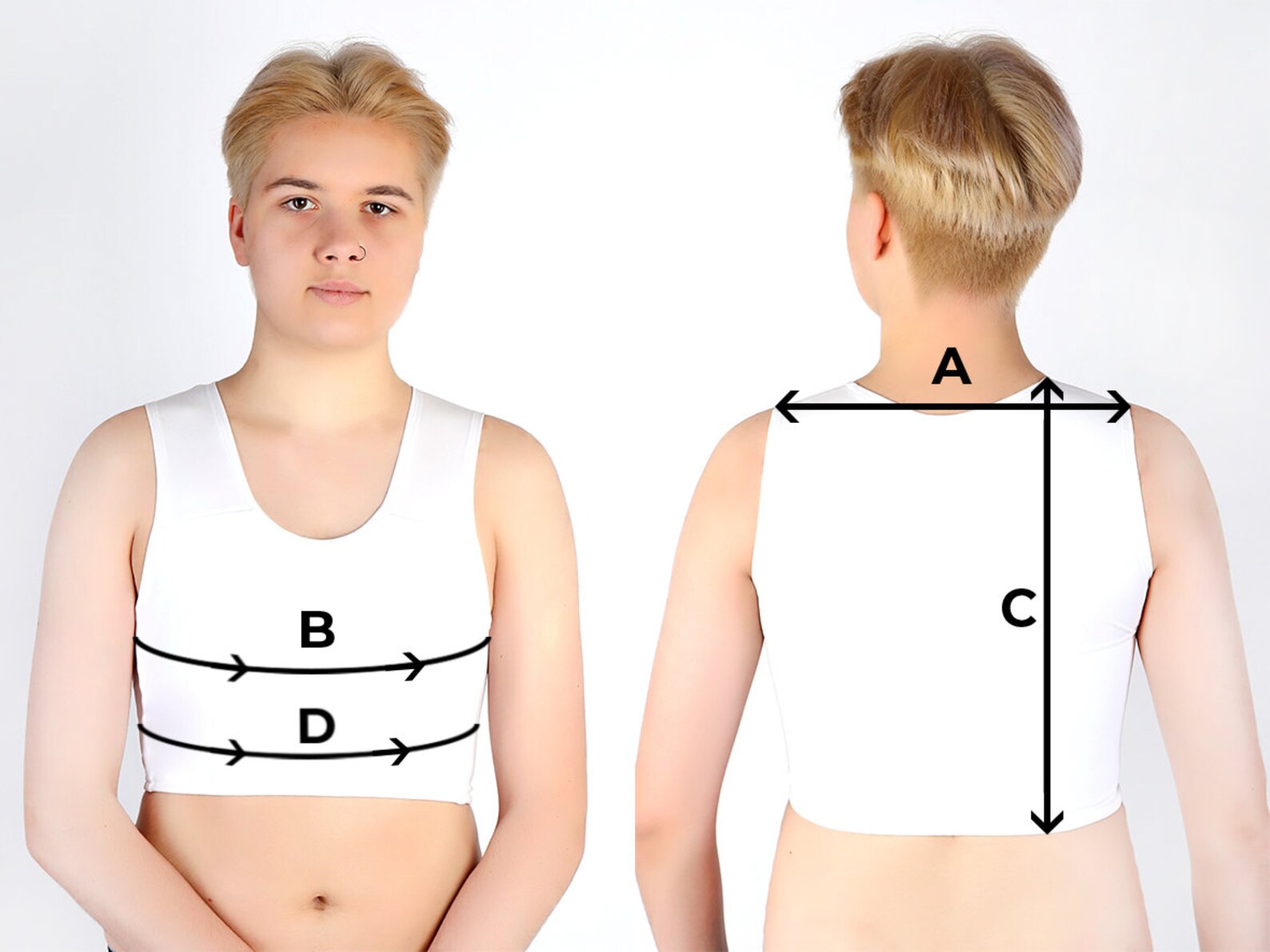 Binder with zipper Chest Binder for Transgender Sport bra Etsy