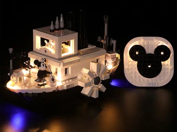 LED Lighting Kit for LEGO 21317 Ideas Steamboat Willie Etsy