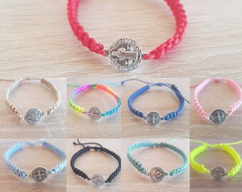 Bracciale di San Benedetto, bracciale cattolico benedettino da uomo e da donna, braccialetto cattolico, braccialetto di San Benito, braccialetto della benedizione