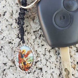 Heilige Schlüsselanhänger, Auto Schlüsselanhänger Saint Michael, Schlüsselanhänger Jungfrau Maria, Schlüsselanhänger für zu Hause