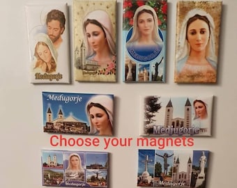 Kühlschrank-Magnet Familie Geschenk Medjugorje Magnete Weihnachten Familie Geschenk Küche Magnet, niedlichen Magneten, Hausschutz, katholischen Heiligen Magnet