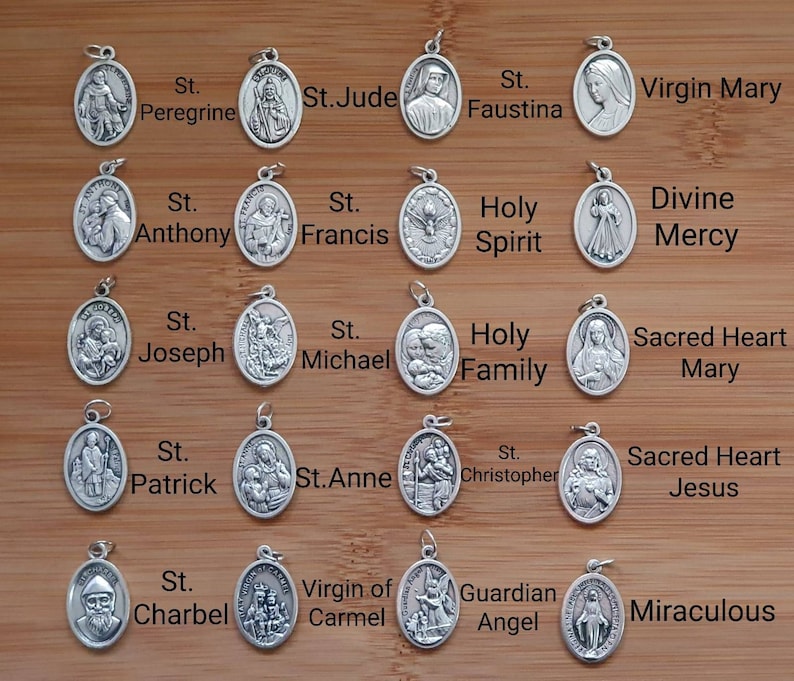 Bulk Saint Medal Wholesale Saint Medals of 5 10 20 50 or Etsy
