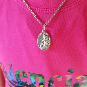 Guardian Angel Medal Pendant Necklace Saint Raphael Stainless steel chain Kids Mens Womens size chain CHOOSE YOUR ANGEL