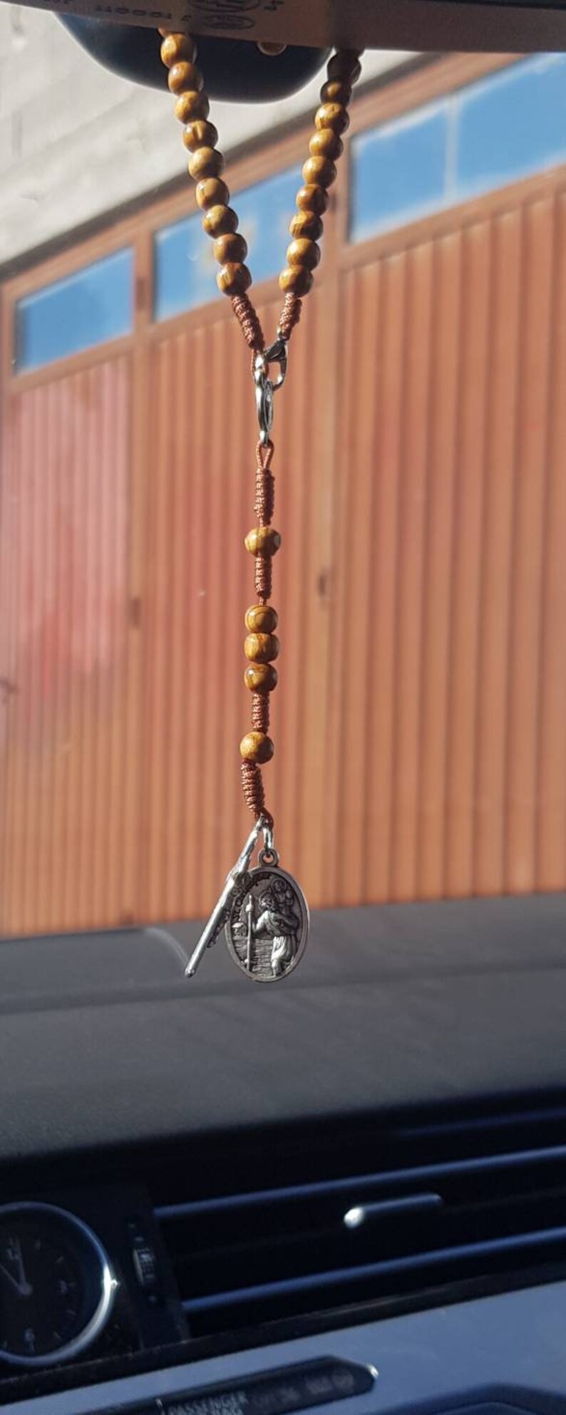 Auto Rosary Small Rosary for Car Rear View Mirror Hanger - Etsy