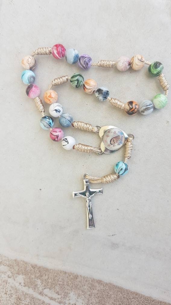 Medjugorje peace rosary, Handmade Chaplet of Peace Medjugorje, Peace Rosary, Peace Chaplet, Chaplet of Peace, catholic rosary