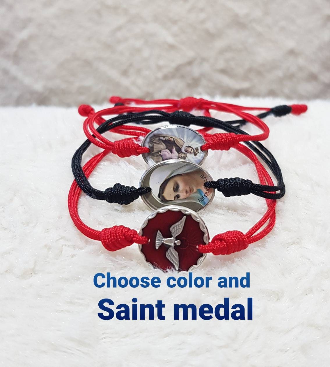 Catholic medal bracelet Saint Catholic Bracelet For Men Women Etsy
