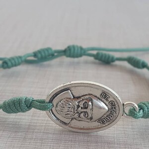 Saint Charbel medal bracelet, Chatolic bracelet, Patron saint bracelet, Saint medal, Saint bracelet, Christian jerwerly, Religious bracelet