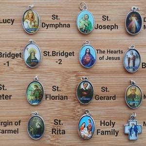 Catholic Saint Pendant Necklace Religious Gifts For Him/Her