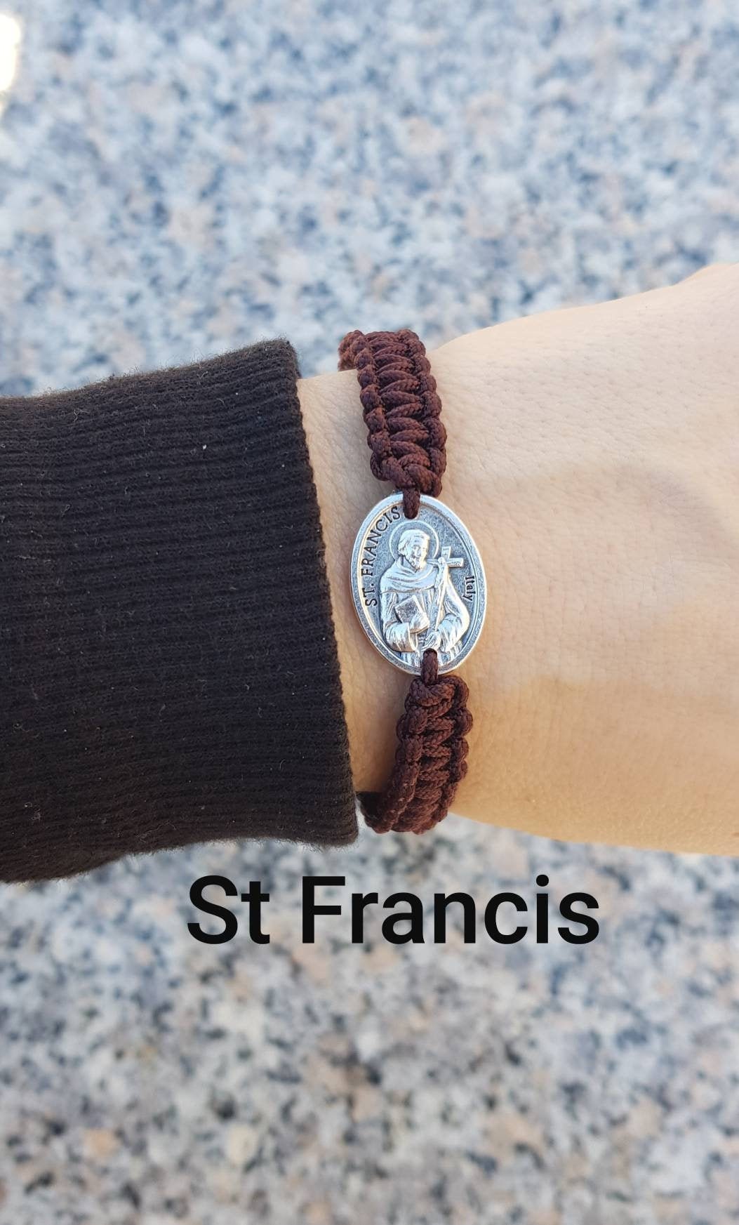 St Francis Bracelet St Francis of Assisi Catholic Bracelet Saint Bracelet Patron of Families Patron of Animals Patron of Ecology Etsy