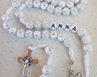 Medjugorje custom rosary, Saint Benedict rosary, First Communion rosary, Holy Confitmation rosary, Mothers rosary
