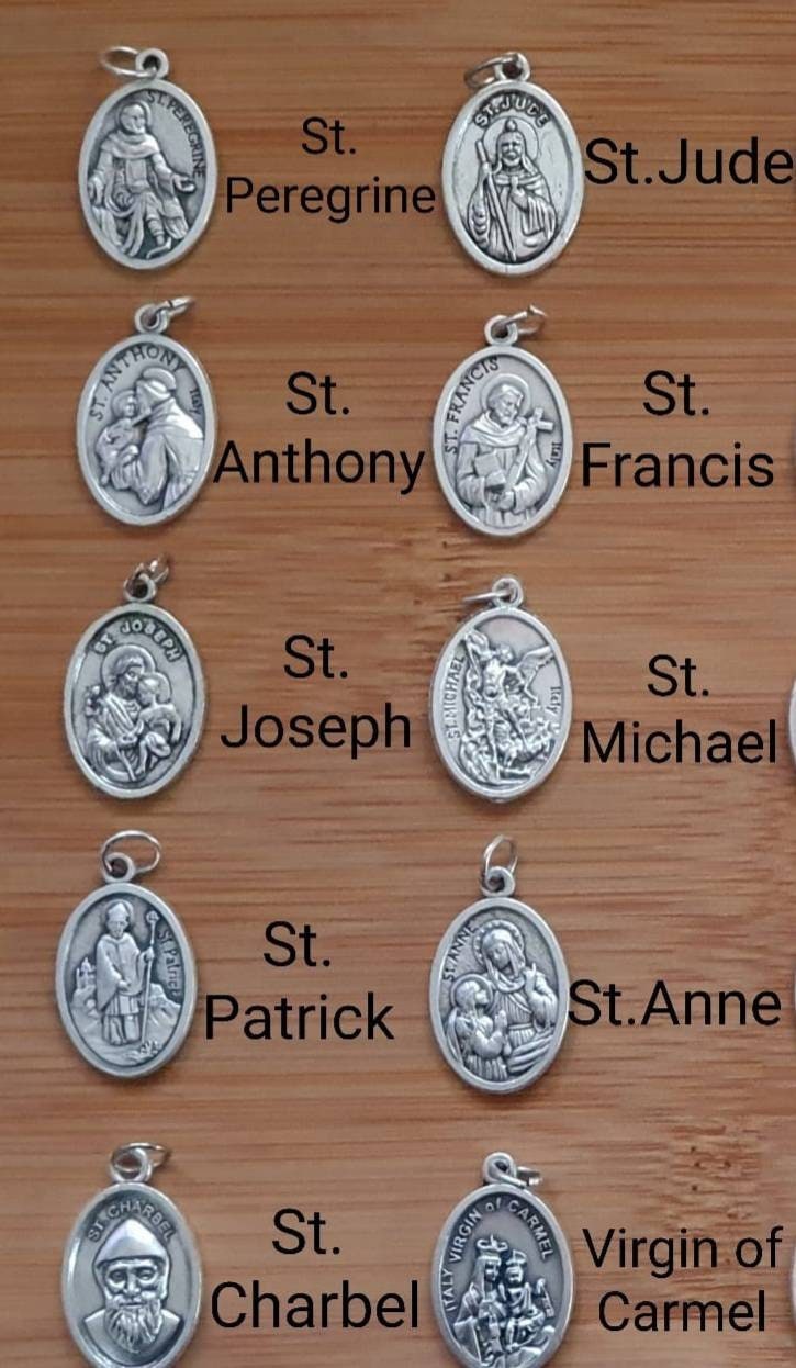 Bulk Saint Medal Wholesale Saint Medals of 5 10 20 50 or Etsy