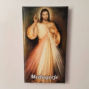Goddelijke Mercy magneet Religieuze magneet Saint cadeau Cristmas cadeau, keuken magneet, schattige magneet, magneet voor cadeau, bescherming thuis,Medjugorje