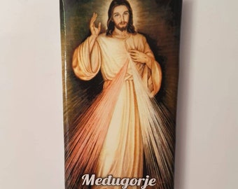 Divine Mercy magnet Religious magnet Saint gift Cristmas gift, kitchen magnet, cute magnet, magnet for gift, home protection,Medjugorje