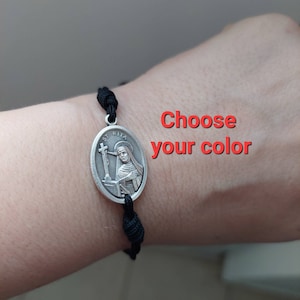 Saint Rita Medal Bracelet, Saint of Marital Problems Impossible Desperate Cases, Saint Rita of Cascia bracelet, Healing Medal bracelet