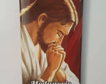 Chatolic Magnet, Magnet Jesus im Gebet, religiöse Magnet Geschenk Weihnachtsgeschenk, Kühlschrank Magnet, Küchenmagnet, Jesus Magnet, Hausschutz