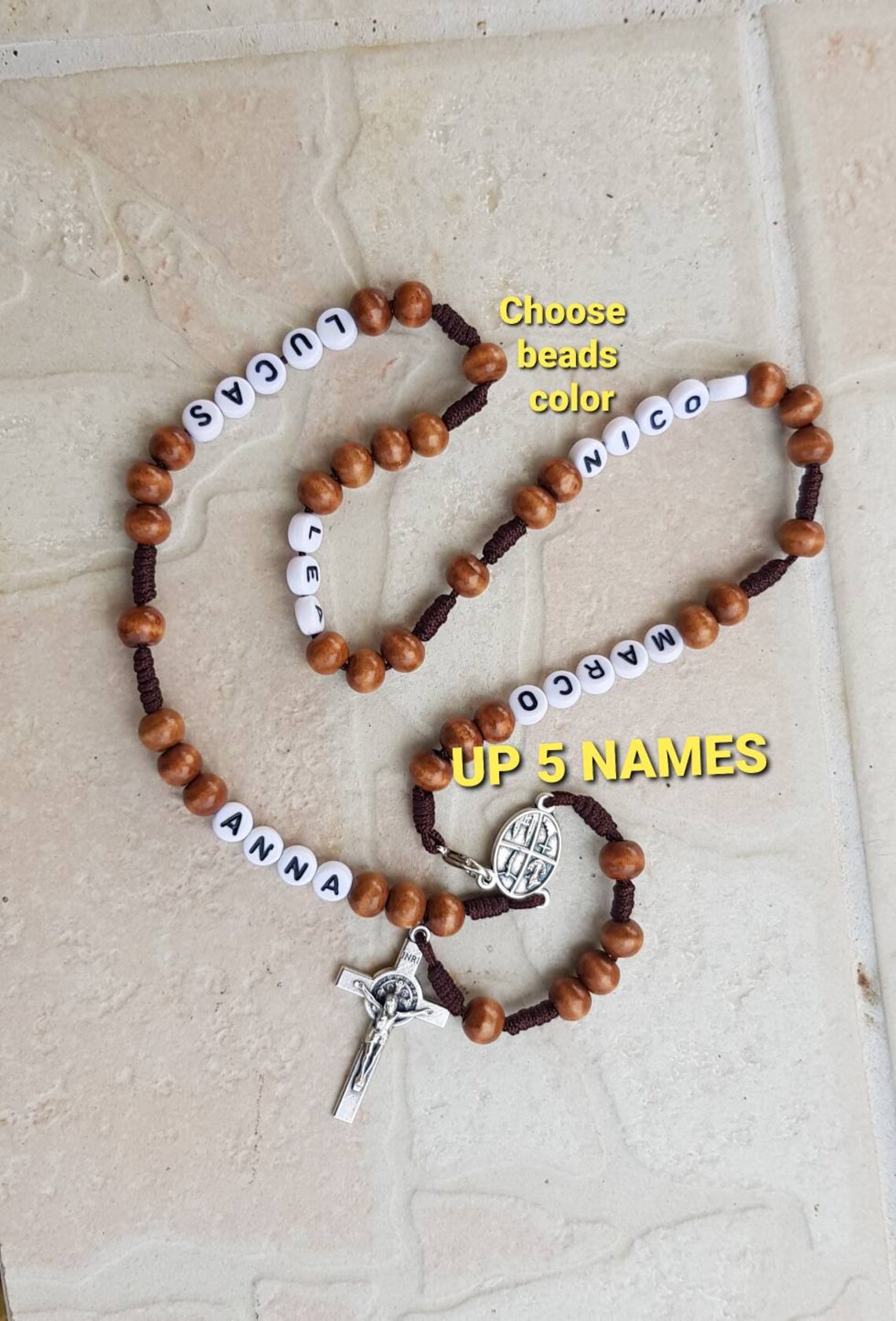 Family Name Custom Rosary Personalized Rosary Catholic Etsy
