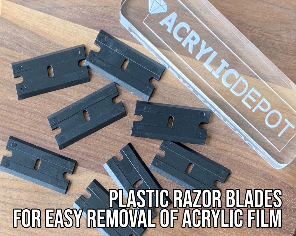 Plastic Razor Blade Blades for the Easy Removal of Acrylic Etsy