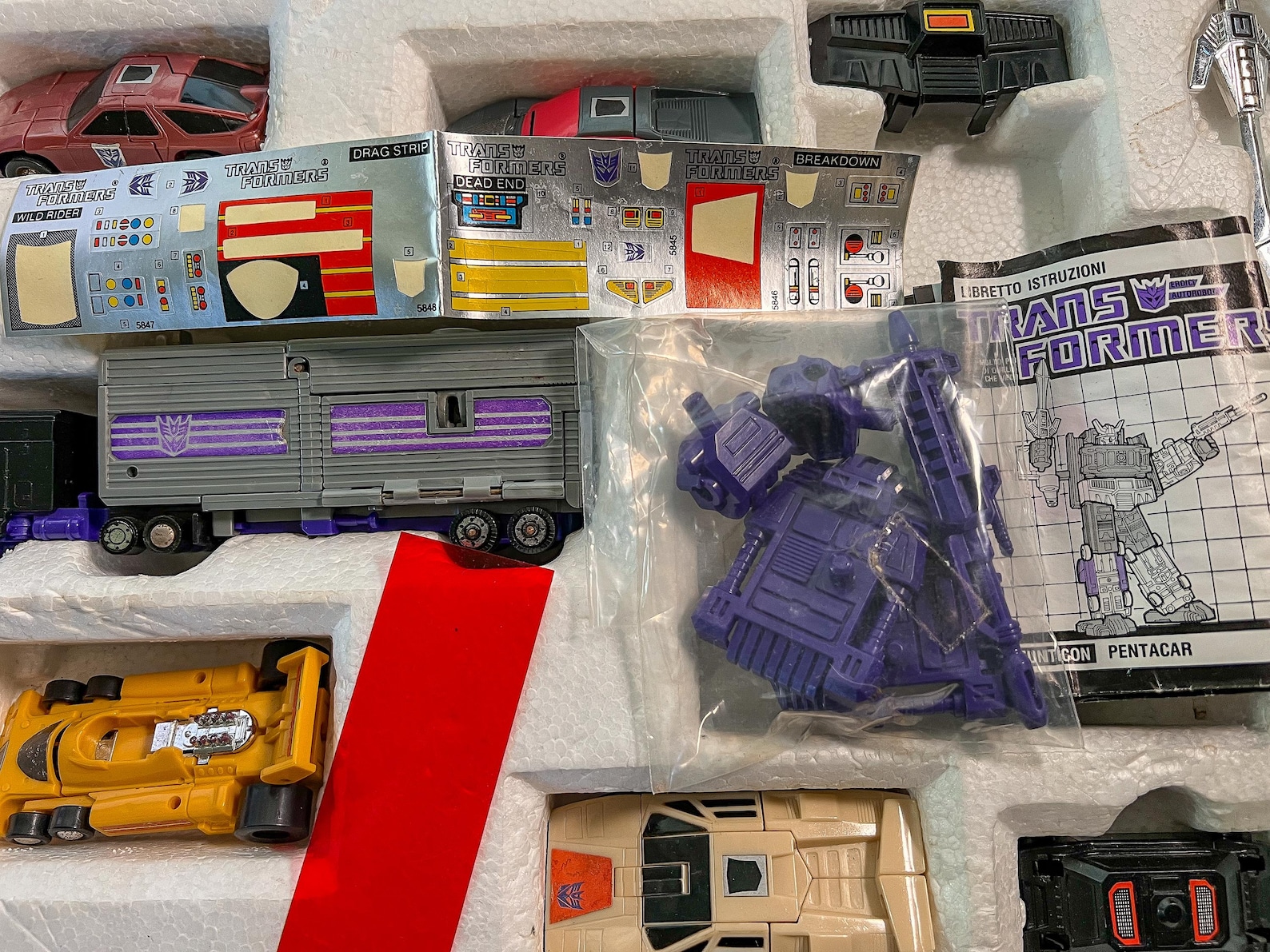 Menasor Box Set Vintage Original 1985 GIG Transformers G1 Menasor Giftset Complete in ...