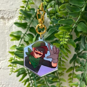 Luigi / Mr L Keychain! - Etsy