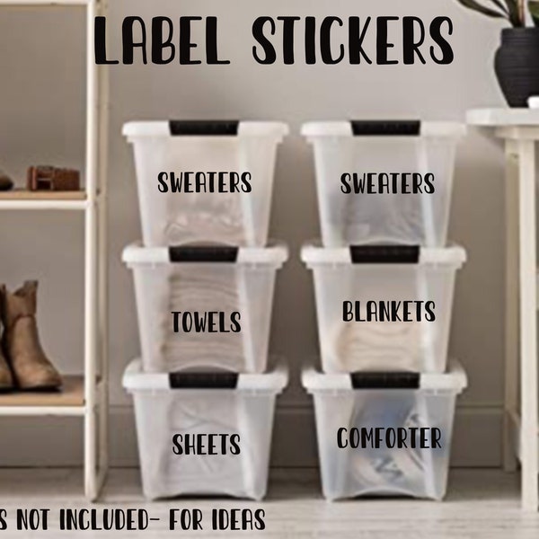 Label Stickers for Organization | Custom  Labels | Kid’s Room | Toy boxes | Storage Bin Labels | Fridge Labels | Pantry Labels | Bathroom