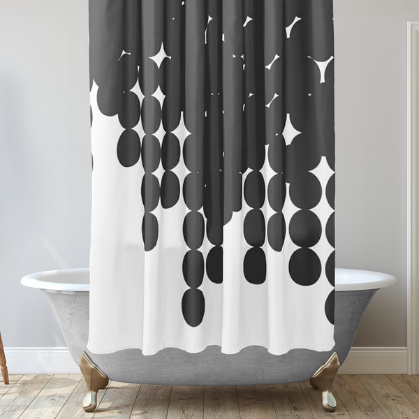 Dots Shower Curtain Etsy