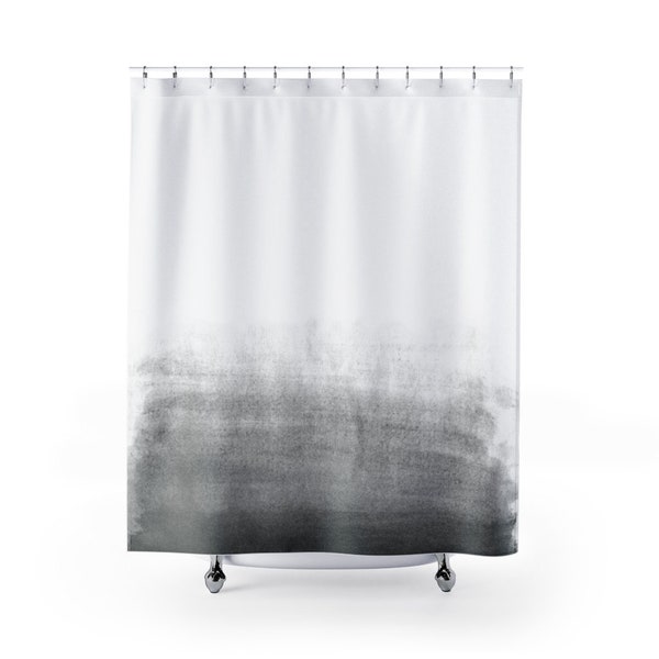 Grey Shower Curtain Etsy