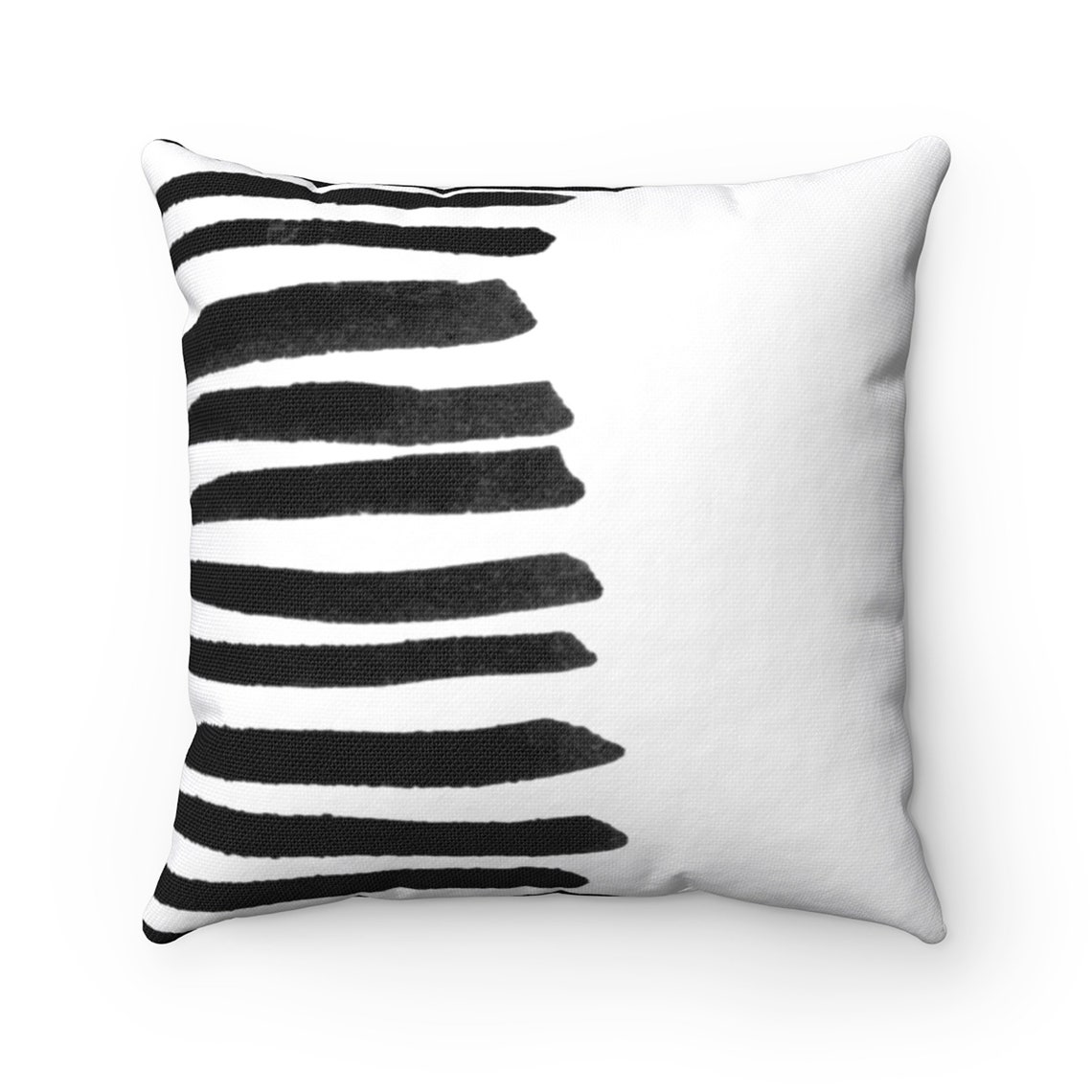Black and White Pillow, Abstract Minimalist Living Room Decor