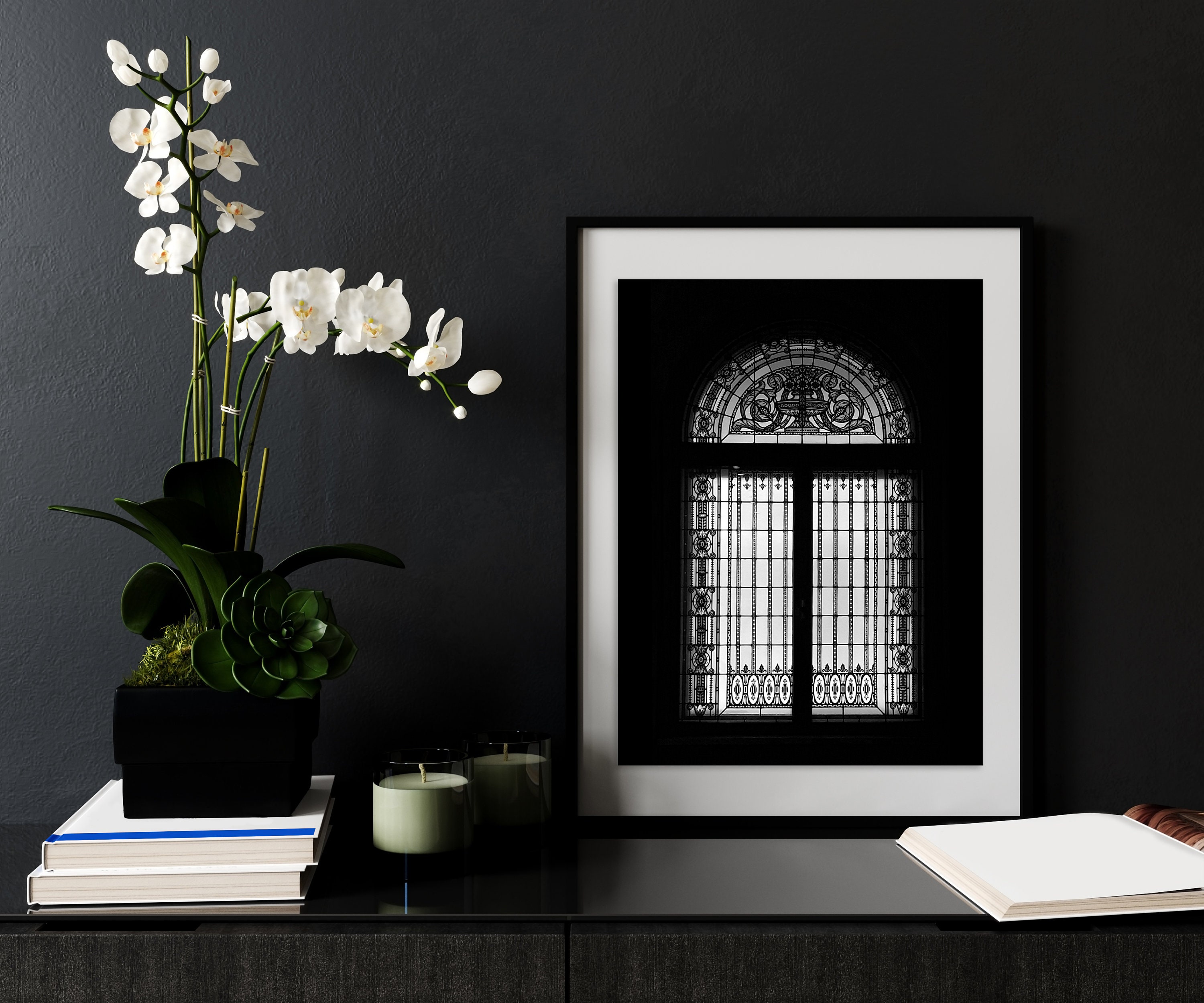 Architecture Black and White Wall Art Printable Window Art - Etsy UK