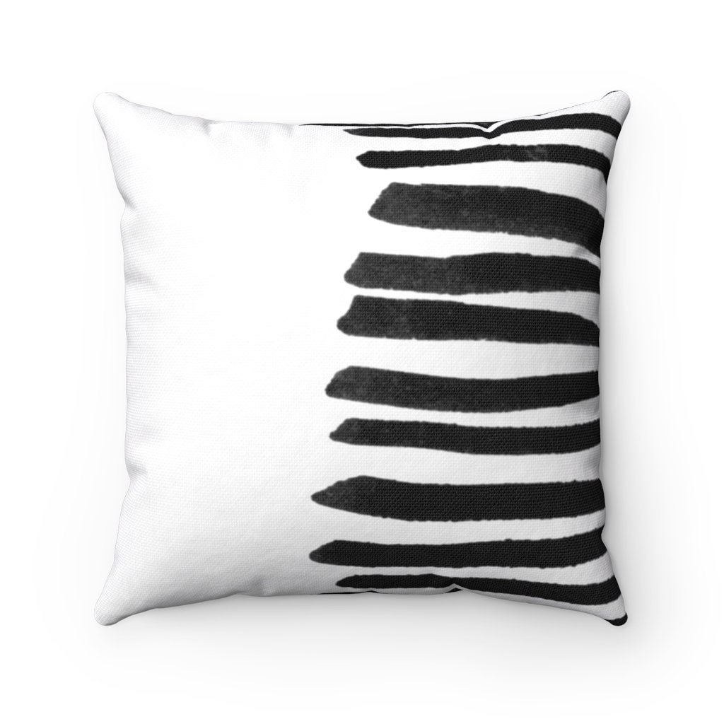 Black and white Pillow Abstract Minimalist living room decor | Etsy