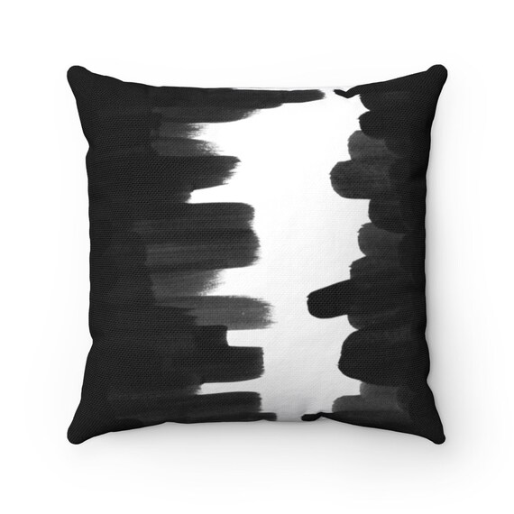 Etsy black and white pillows clearance