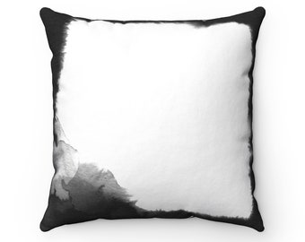 Black and White Shibori Pillow, Designer pillow, Tie Dye Pillow, Boho Pillow, Decorative Throw pillow, Bohemian home décor, Shibori Cushion
