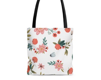 Summer Flower AOP Tote Bag