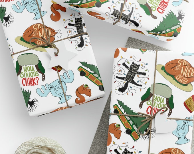 CHRISTMAS VACATION Paper classic Movie Tv Inspired Wrapping Gift Wrap